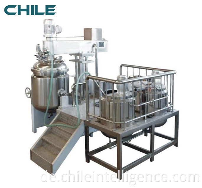 Homogenizing pot for high shear vacuum emulsifier